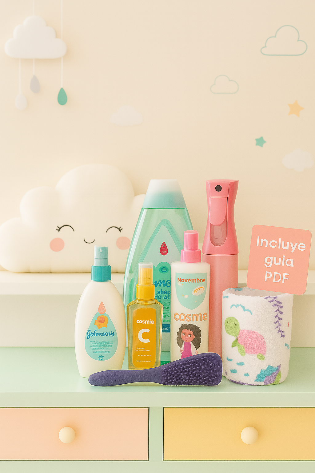 ✨ Kit Completo Infantil para Rutina de lavado del Cabello Rizado ✨