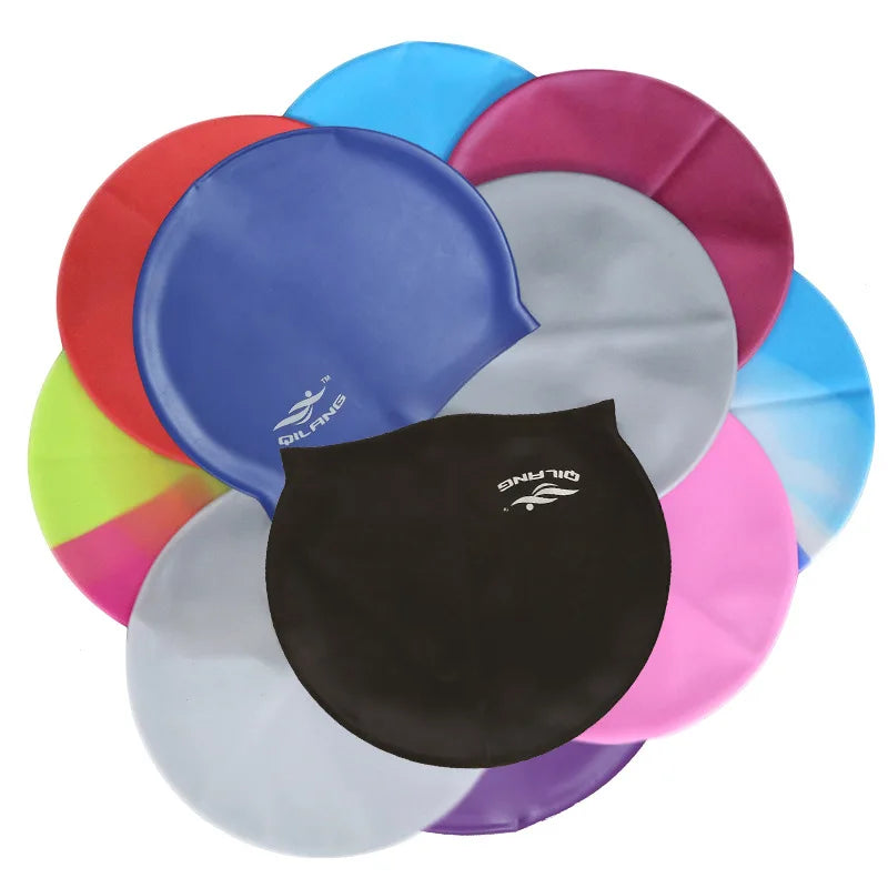 Gorro de natación de silicona impermeable para adultos y niños, protectores auditivos de alta calidad, sin cabeza antiniebla