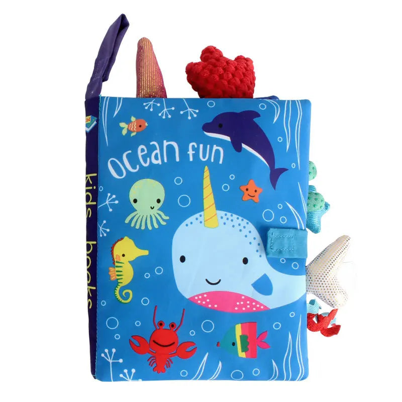 Juguete de Estimulación Temprana para Bebé, Libro de Tela, Sonido, Puzzle, Sonajero, Interacción Padres e Hijos, 0 Meses-36 Meses