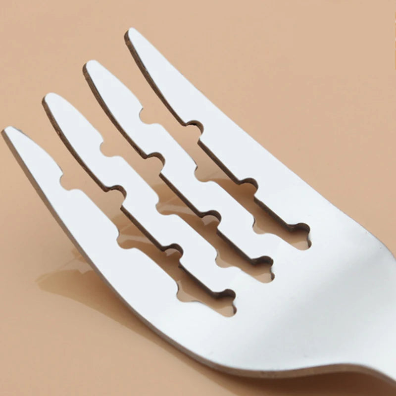 Juego de tenedor cuchara de Mickey de dibujos animados para niños, cuchara de alimentación de bebé, utensilios para comer de acero inoxidable, accesorios de cubiertos para bebés pequeños