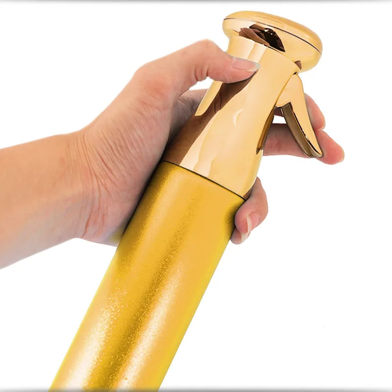 Botella de Spray de salón de 300ML, pulverizador continuo de niebla fina, bote de agua en Aerosol brillante, frasco de belleza para Estilismo