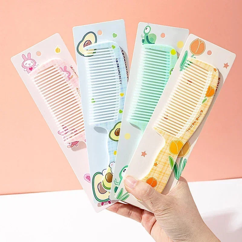 Cepillo de pelo portátil sin enredos para bebé, herramientas para el cuidado de la salud, peines para niños, lindo Conejo, oso, peine para niños, accesorios para niñas