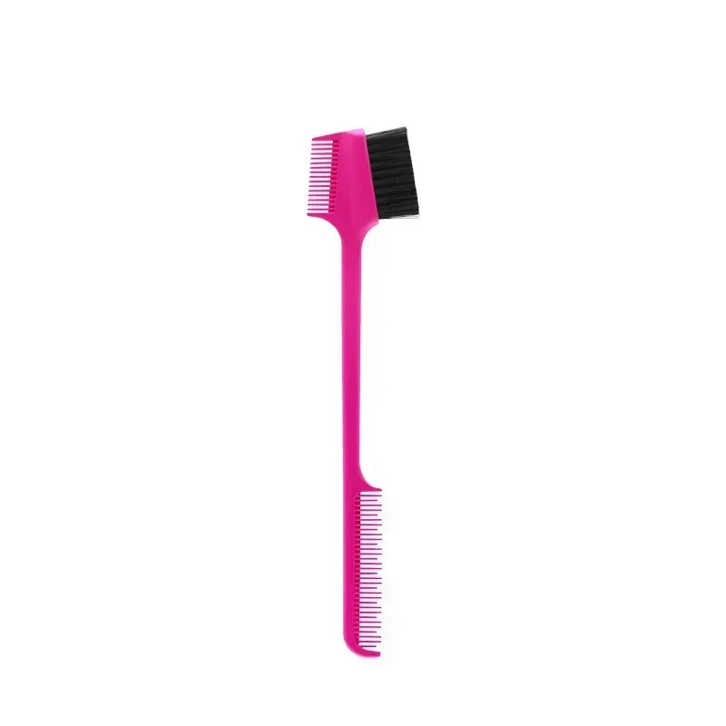 Proveedor de peine de cepillo de borde, cepillo de Control de bordes 3 en 1 de doble cara para peluquería de bebé, cepillos de peine, herramientas de belleza