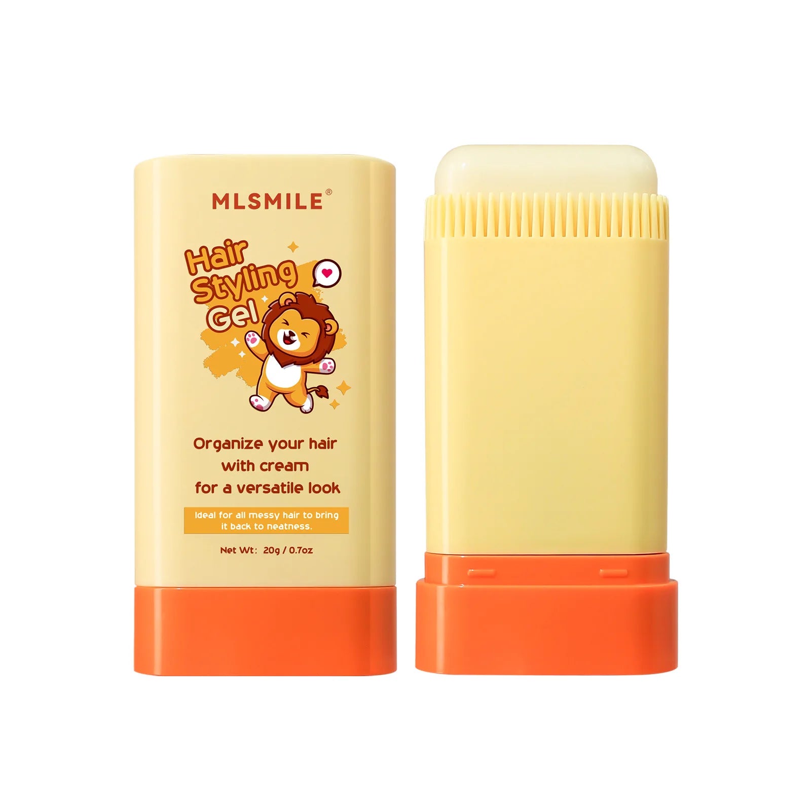 20g cera para el cabello palo peine dientes crema para peinar el cabello Anti-Frizz para hombres mujeres niños borde rizado producto para peinar el cabello