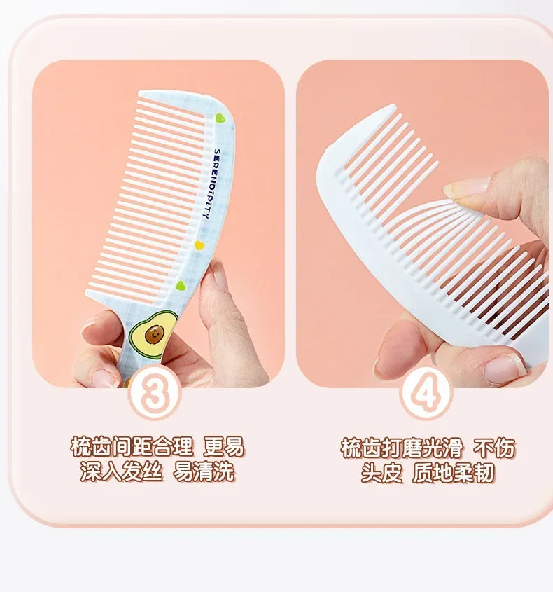 Cepillo de pelo portátil sin enredos para bebé, herramientas para el cuidado de la salud, peines para niños, lindo Conejo, oso, peine para niños, accesorios para niñas