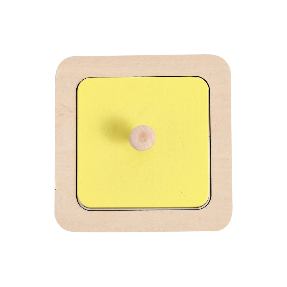 Rompecabezas de espejo Montessori para bebé, tablero ocupado, juguetes de madera, juguete sensorial educativo para edades tempranas, material didáctico preescolar
