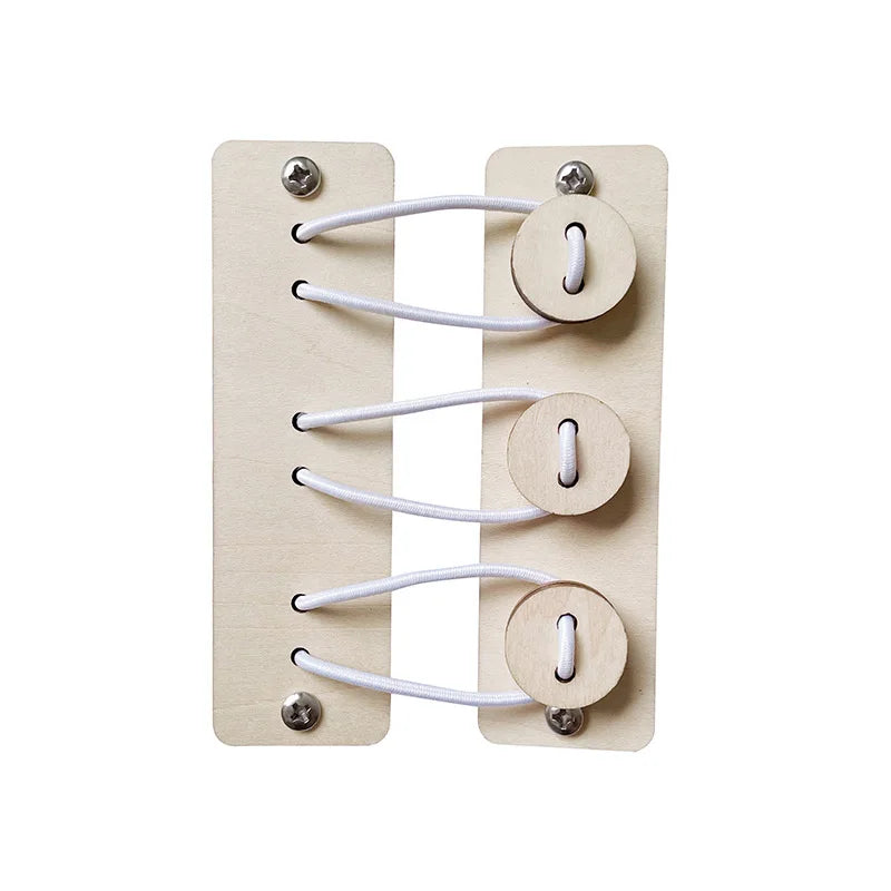 Accesorios de tablero ocupado, pieza de juguete DIY, juguetes de madera, cerraduras de Metal, hebilla de cuero, juegos educativos Montessori, desarrollo intelectual