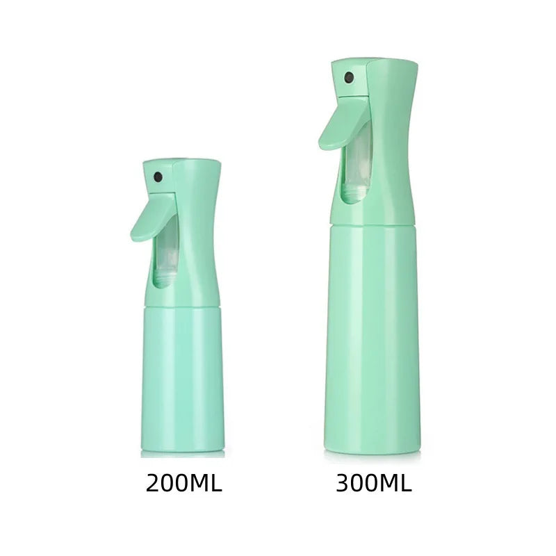 Botellas de pulverización de alta presión de 300ml, botellas recargables, regadera de niebla continua, pulverizadores de agua automáticos para salón de peluquero, nuevo 2025