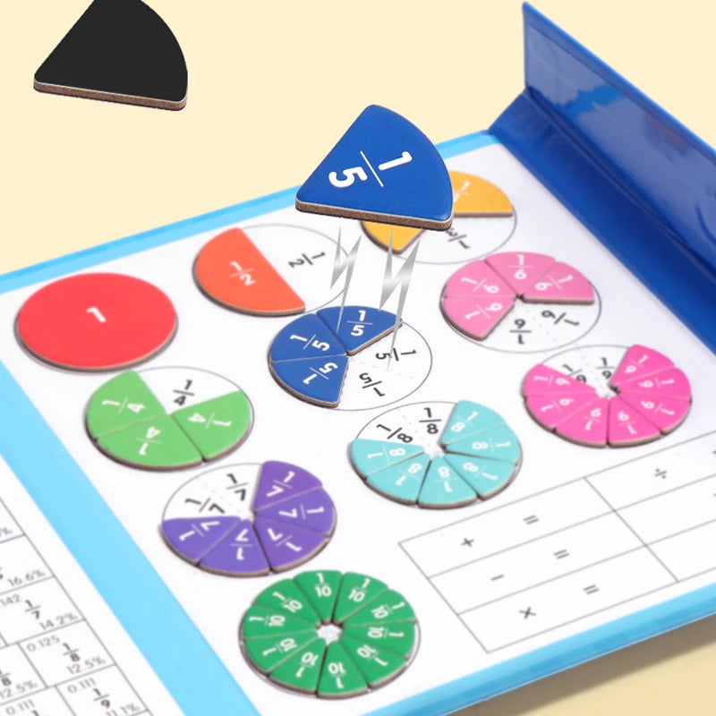 Rompecabezas de madera magnético Tangram, libro de rompecabezas, juguetes educativos para niños, bebé, chico, portátil, aprendizaje de inteligencia Montessori