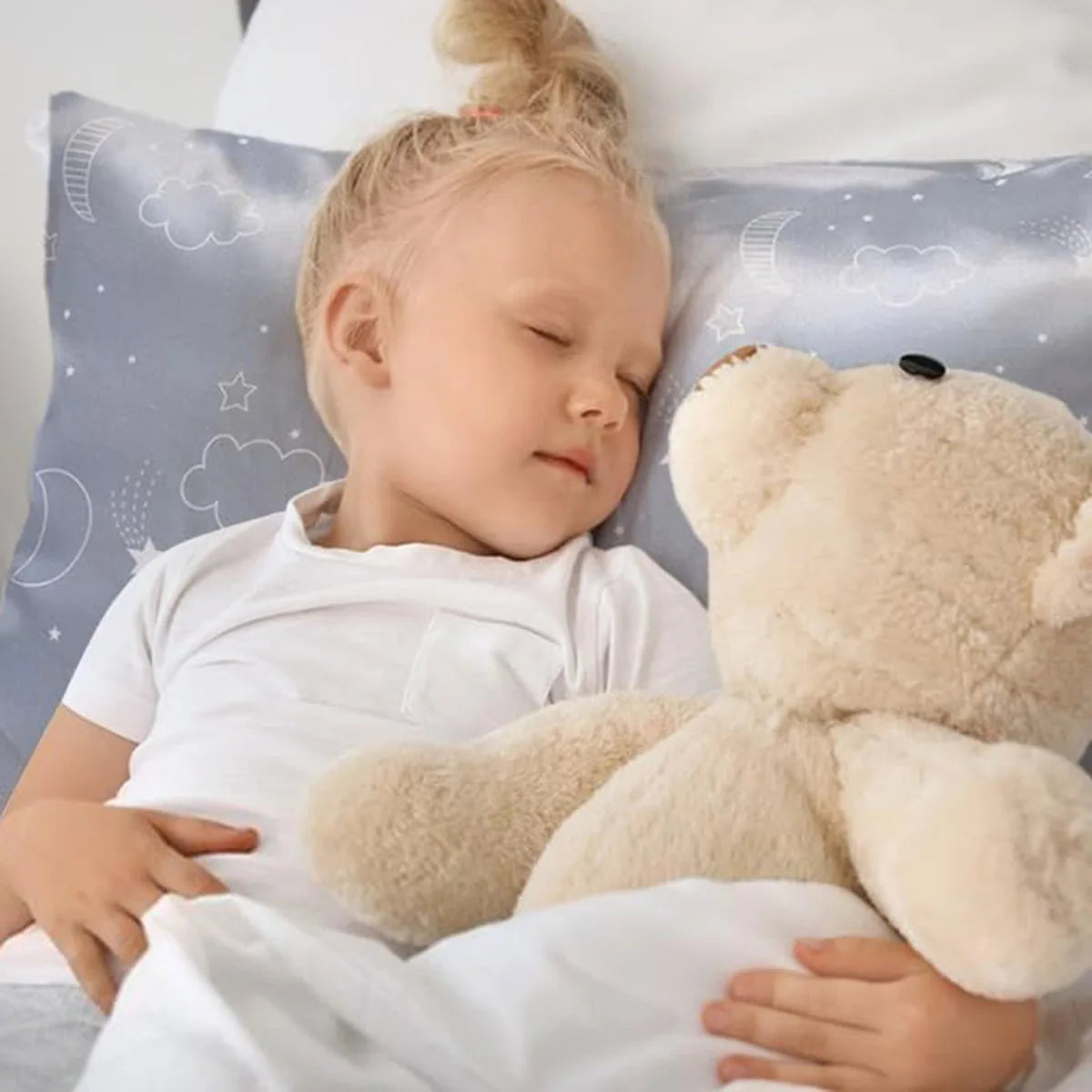 1 paquete de fundas de almohada de satén de seda para niños, funda de almohada suave para cama de niños y niñas, fundas de almohada lavables a máquina, suministros para el hogar
