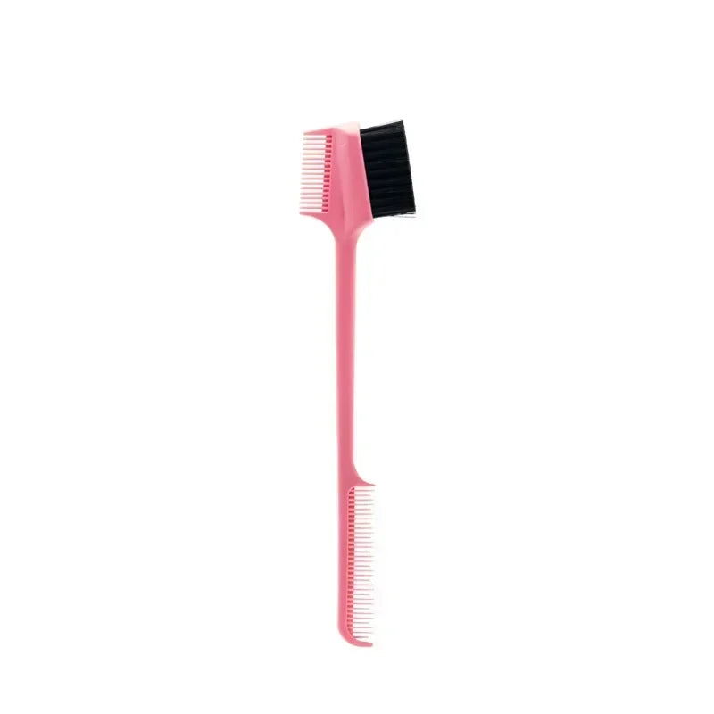 Proveedor de peine de cepillo de borde, cepillo de Control de bordes 3 en 1 de doble cara para peluquería de bebé, cepillos de peine, herramientas de belleza