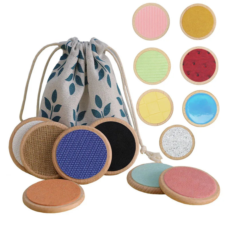 Juguetes sensoriales Montessori para niños, tablero táctil, juego a juego, clasificación táctil, cognición de Color, entrenamiento de memoria, juguetes para niños