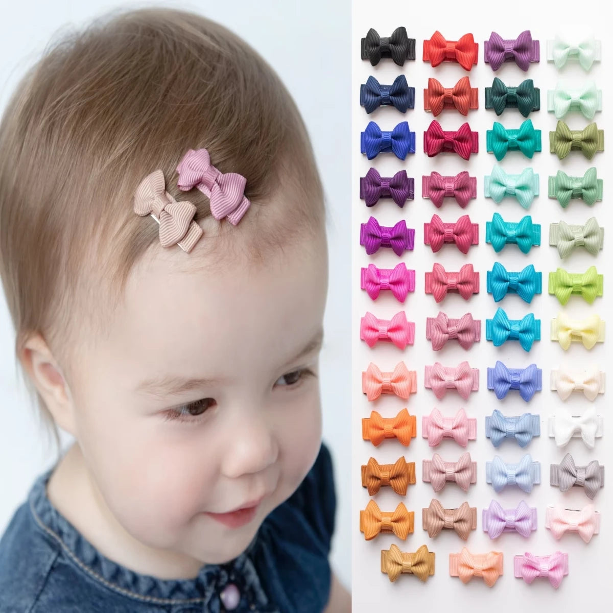 20 unids/set de pinzas para el pelo de bebé, no daña el tocado del pelo, horquilla Lanugo para bebé, pinza para el pelo de princesa trompeta