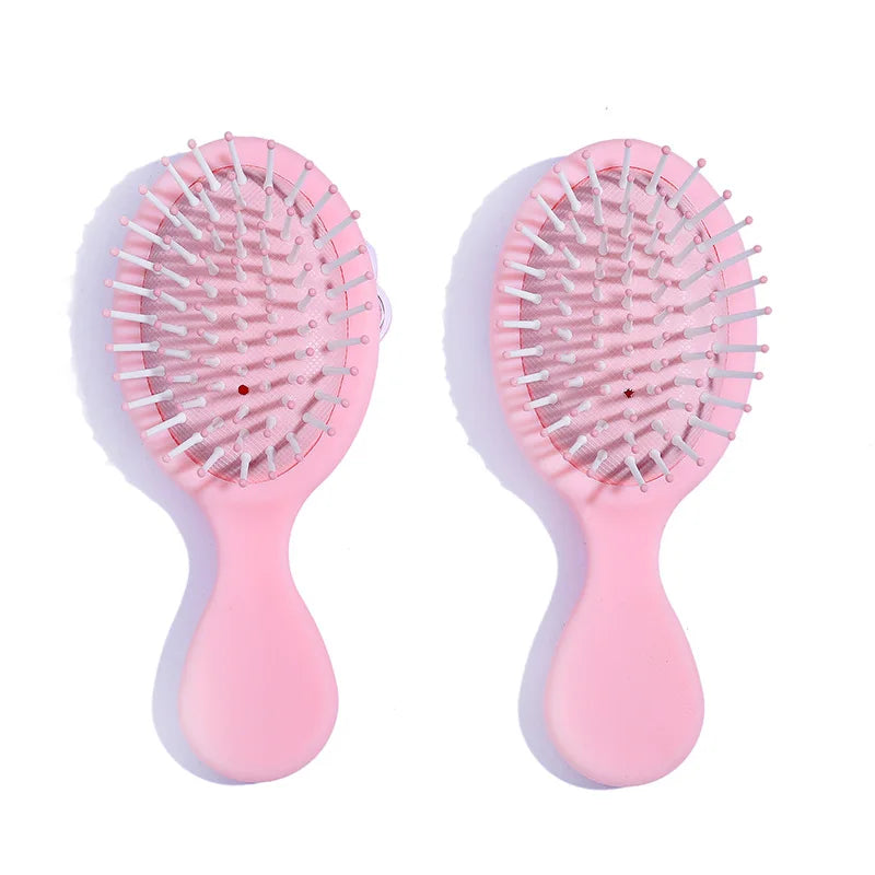 Peine de Color caramelo para niña y mujer, cepillo de masaje del cuero cabelludo, cepillo de desenredar rizado húmedo, cepillo de pelo rosa para bebé