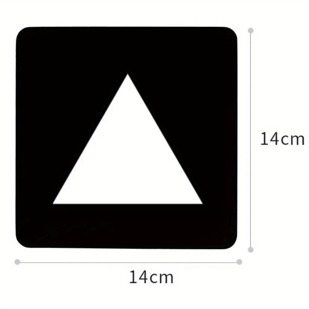 TARJETAS VISUALES Tarjeta de entrenamiento de educación temprana para bebés Estimulación visual para bebés Tarjeta en blanco y negro Seguimiento Tarjeta de color Laraca