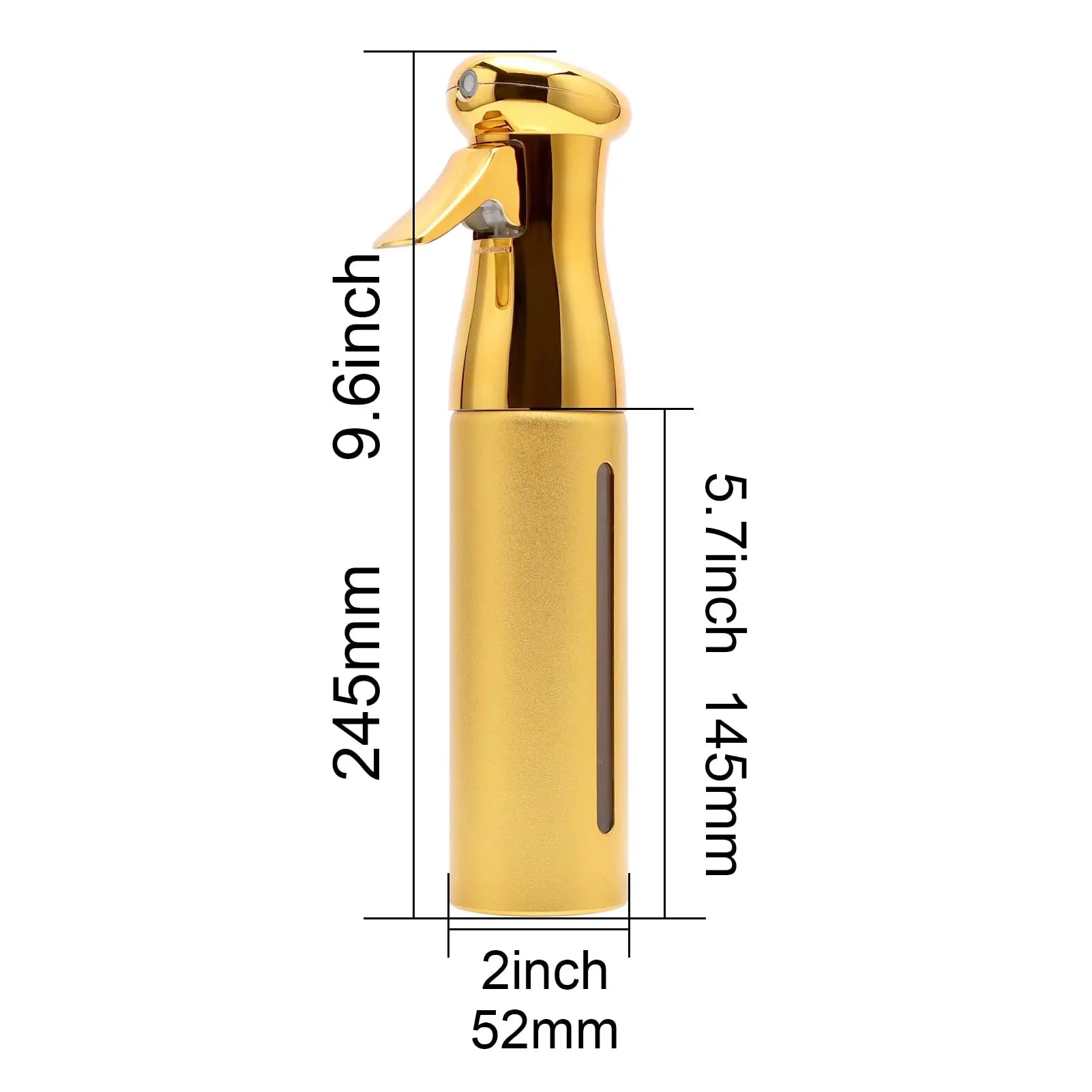 Botella de Spray de salón de 300ML, pulverizador continuo de niebla fina, bote de agua en Aerosol brillante, frasco de belleza para Estilismo