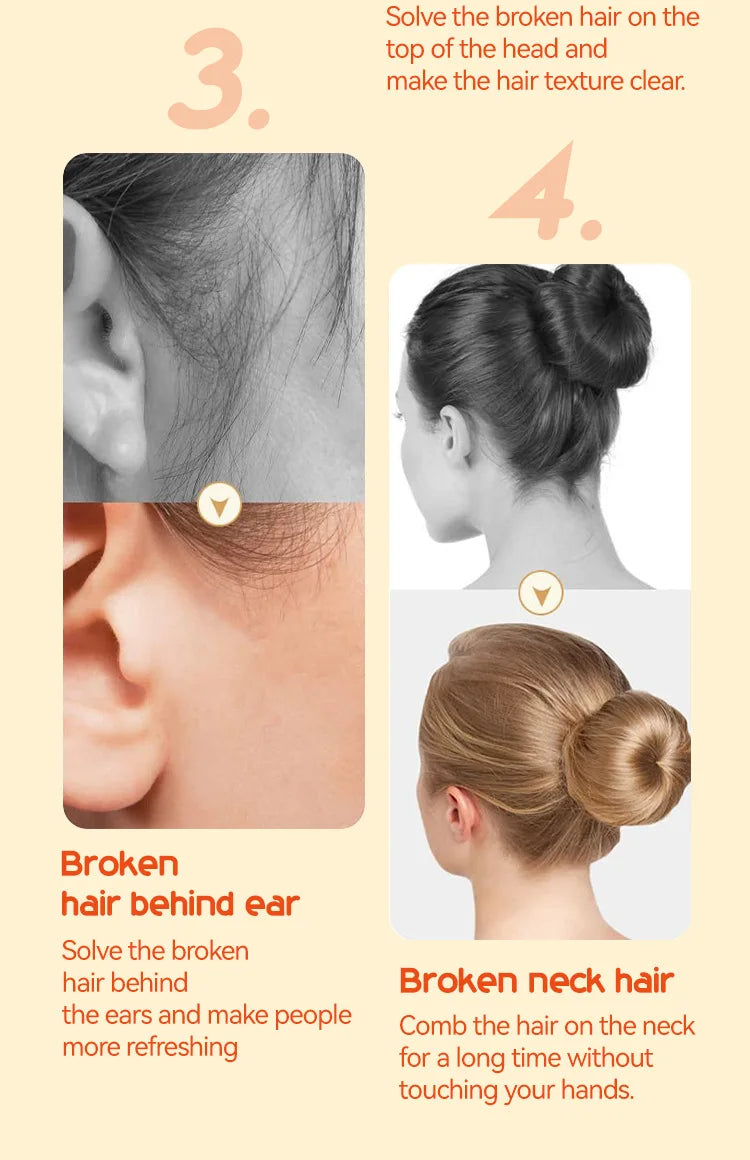20g cera para el cabello palo peine dientes crema para peinar el cabello Anti-Frizz para hombres mujeres niños borde rizado producto para peinar el cabello