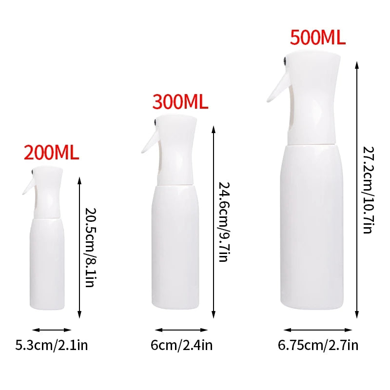 Botella pulverizadora de 200/300ml, lata de agua para plantas de jardín, pulverizador de niebla continuo recargable, herramienta de salón de peluquería de plástico, colores dulces