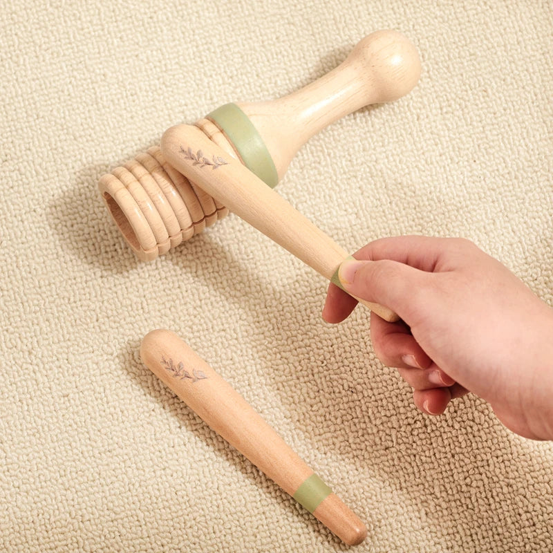 Juguete de madera Montessori, xilófono Multicolor, cuentas de campana, columna de tambor, instrumento Musical, juguete para chico, instrumento Musical educativo, regalo
