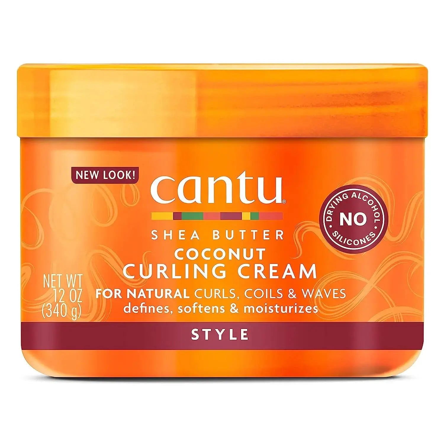 Cantu Edge Control StayGel Champú Acondicionador crema rizadora de Coco para rizos naturales ondas con mantequilla de karité hidratante