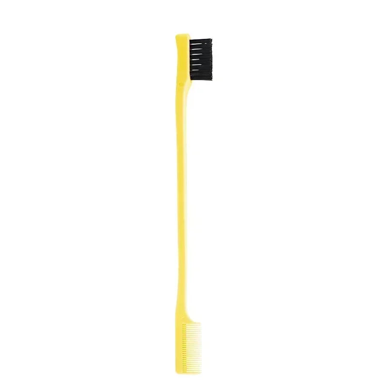 Proveedor de peine de cepillo de borde, cepillo de Control de bordes 3 en 1 de doble cara para peluquería de bebé, cepillos de peine, herramientas de belleza
