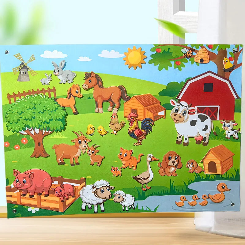 Calendario de fieltro diario My Frist, tablero de cuentos sensoriales Montessori para niños pequeños, actividades diarias, aprendizaje cognitivo, material didáctico en el aula