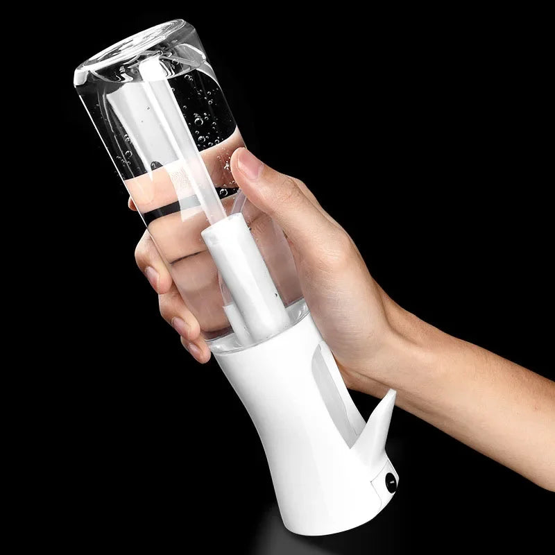 Botellas de pulverización de alta presión de 200/300/500ml, botellas recargables, cuidado continuo, reposición de botella separada, botella de pulverización de niebla con prensa