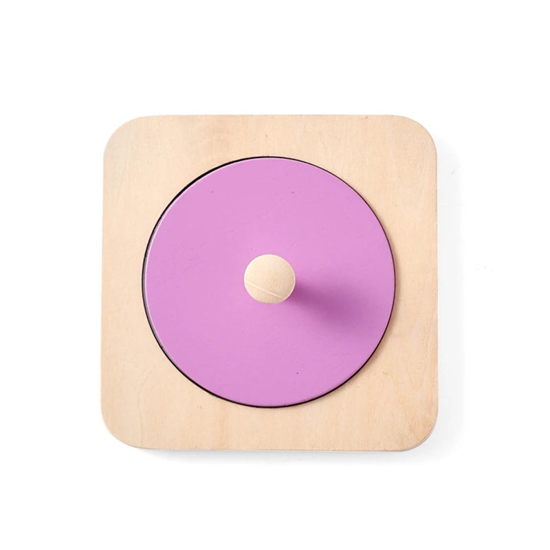 Rompecabezas de espejo Montessori para bebé, tablero ocupado, juguetes de madera, juguete sensorial educativo para edades tempranas, material didáctico preescolar