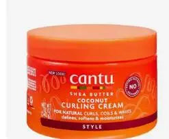 Crema rizadora de coco para cabello Natural, mantequilla de karité Cantu, nuevo aspecto Original, 12OZ, 340g, define hidrata, ayuda a esterilizar los hebras