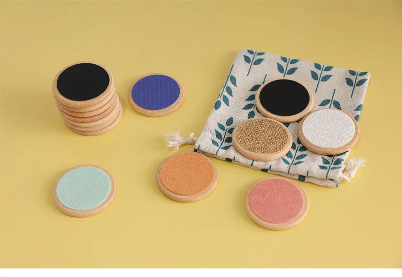Juguetes sensoriales Montessori para niños, tablero táctil, juego a juego, clasificación táctil, cognición de Color, entrenamiento de memoria, juguetes para niños