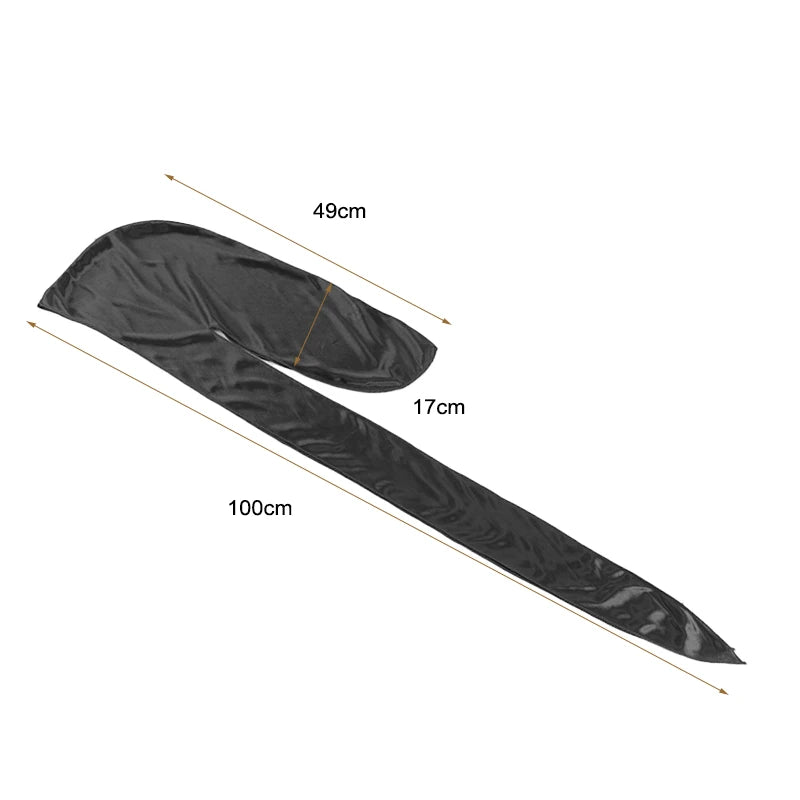 2 uds. Durags de satén sedoso para hombres, gorros de cola larga de diseñador, gorros de trapos Doo, gorros Du-rags para mujeres, corbata de satén de seda, gorro de trapos para ondas