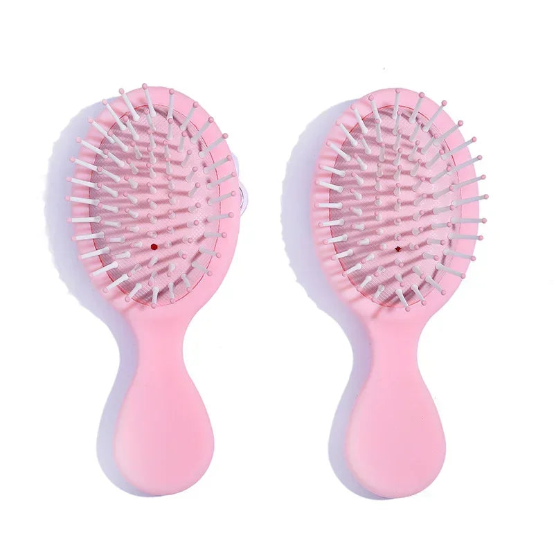 Peine de Color caramelo para niña y mujer, cepillo de masaje del cuero cabelludo, cepillo de desenredar rizado húmedo, cepillo de pelo rosa para bebé