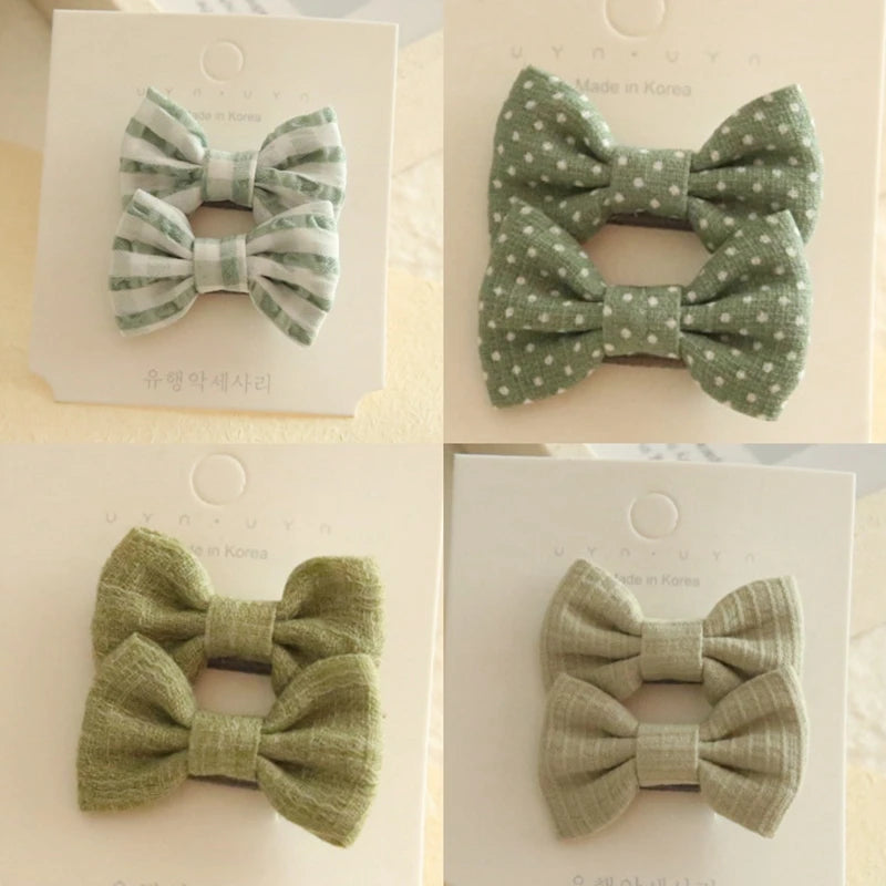 Pinzas para el pelo para niños, tocados hechos a mano, accesorios para el cabello de bebé, lazos de Clip de tela de cobertura completa para niñas