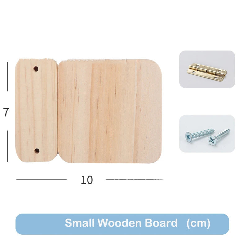 Accesorios de tablero ocupado, pieza de juguete DIY, juguetes de madera, cerraduras de Metal, hebilla de cuero, juegos educativos Montessori, desarrollo intelectual