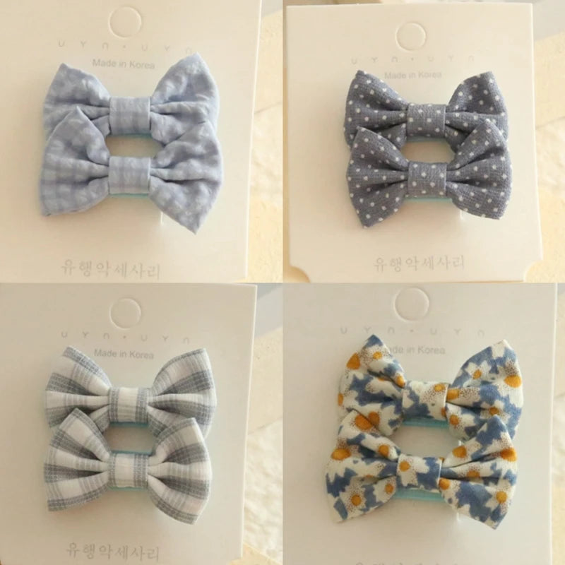 Pinzas para el pelo para niños, tocados hechos a mano, accesorios para el cabello de bebé, lazos de Clip de tela de cobertura completa para niñas