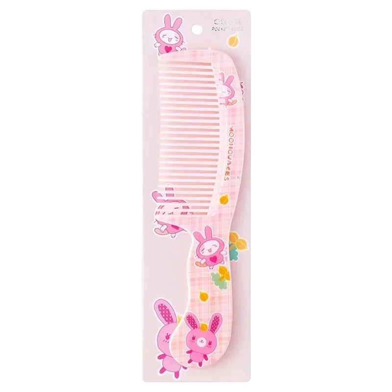 Cepillo de pelo portátil sin enredos para bebé, herramientas para el cuidado de la salud, peines para niños, lindo Conejo, oso, peine para niños, accesorios para niñas
