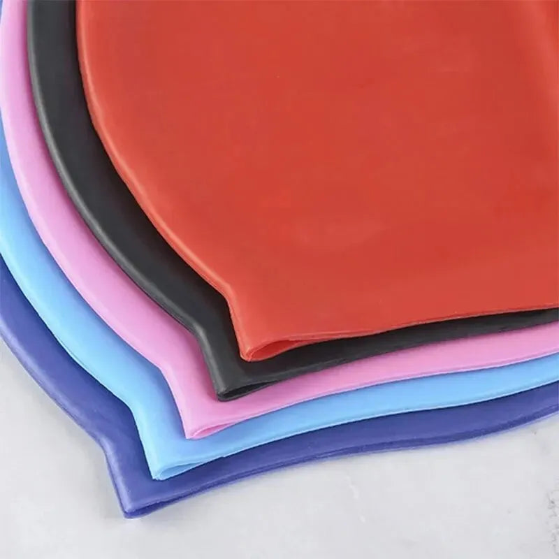 Gorro de natación de silicona impermeable para adultos y niños, protectores auditivos de alta calidad, sin cabeza antiniebla