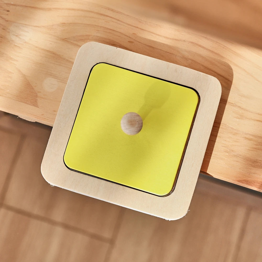 Rompecabezas de espejo Montessori para bebé, tablero ocupado, juguetes de madera, juguete sensorial educativo para edades tempranas, material didáctico preescolar
