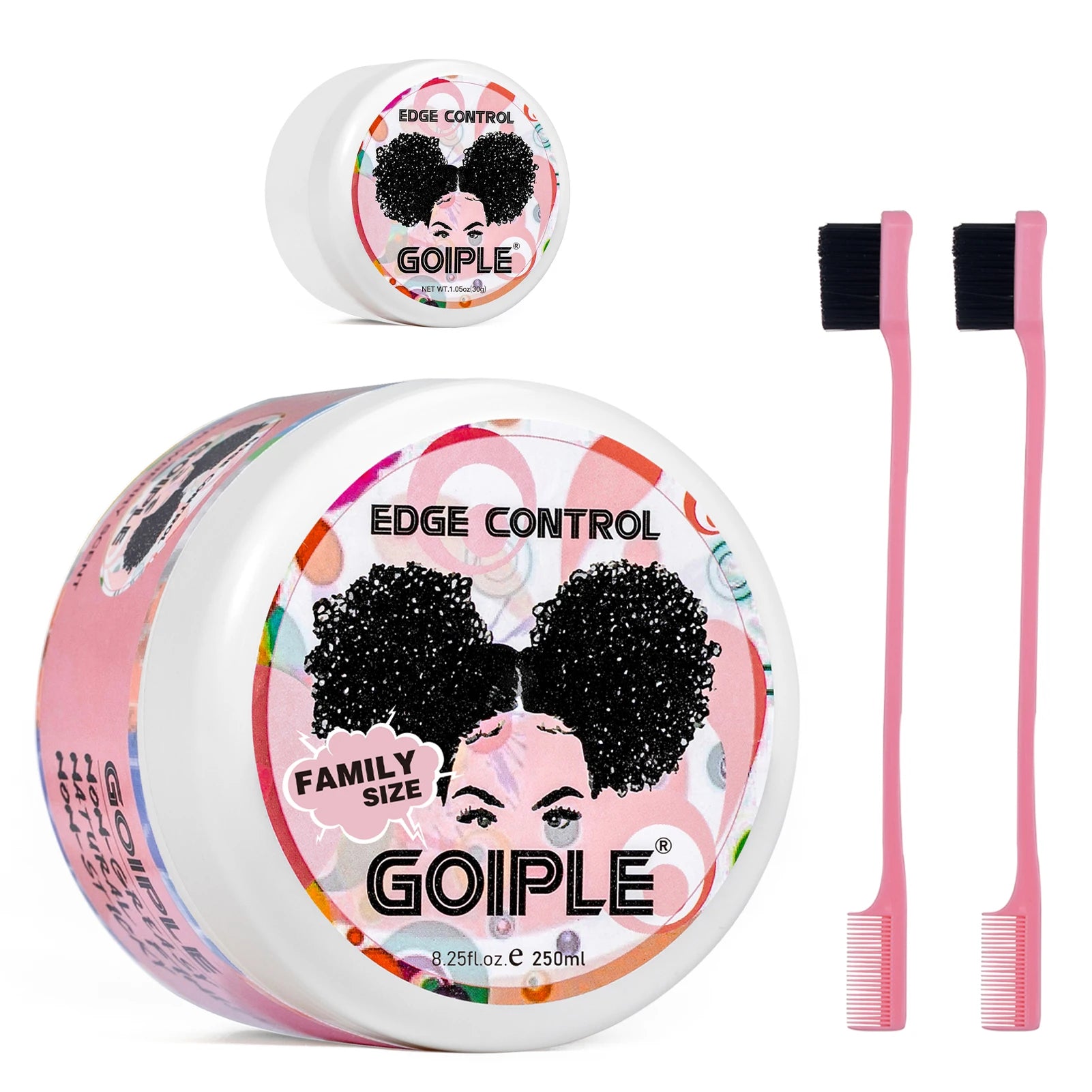 GOIPLE-Juego de peines para el cabello con barra de cera, 75g, sujeción perfecta, acabado para el cabello roto, pomada Tame Flyaways Slick Stick, crema de estilismo con vitamina E