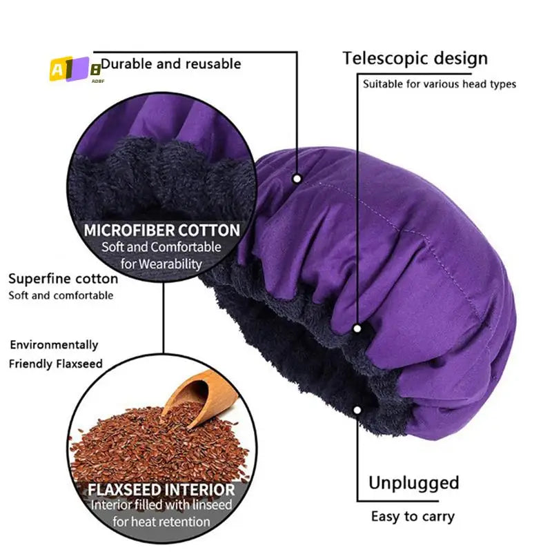 A08F-tapa para el cuidado de las semillas de lino, calefacción por microondas, tapa para cocinar al vapor, cuidado del cabello, tapa de aceite horneado, calefacción
