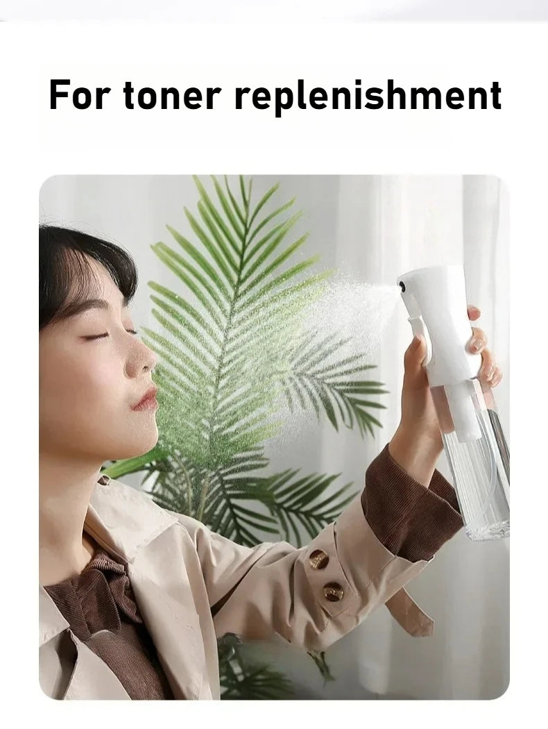 Botella de spray continuo de alta presión degradada para el cuidado y el maquillaje del cabello - Botella de spray de niebla de reposición de agua