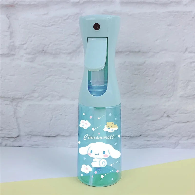 Botella pulverizadora de dibujos animados de Hello Kitty Sanrio, 200ml, bonita melodía Kuromi, gran capacidad, alta presión, pulverizador de hidratación continua, Juguetes