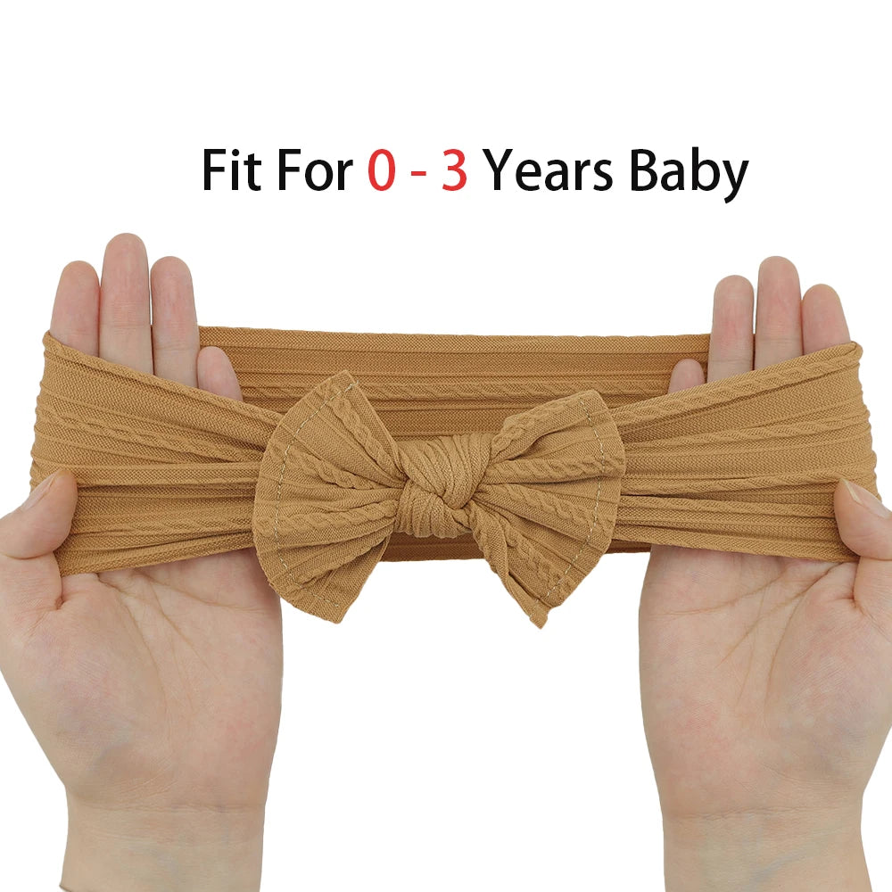 3 unids/set diademas para niña, lote de lazos, diadema para bebé, regalo para recién nacido, bandas elásticas para el cabello, turbante para niños, accesorios para el cabello infantil