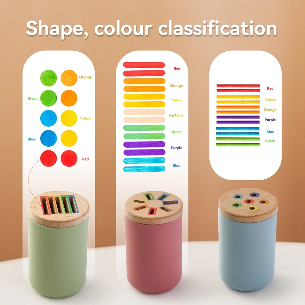 Juguetes Montessori para bebés, juguetes educativos de silicona, juguetes cognitivos, cubo a juego de colores, juguetes para niños pequeños, juego con sensores, juegos para bebés de 2 años