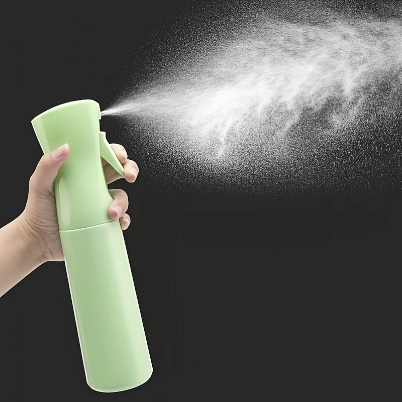 Botellas de pulverización de alta presión de 300ml, botellas recargables, regadera de niebla continua, pulverizadores de agua automáticos para salón de peluquero, nuevo 2025