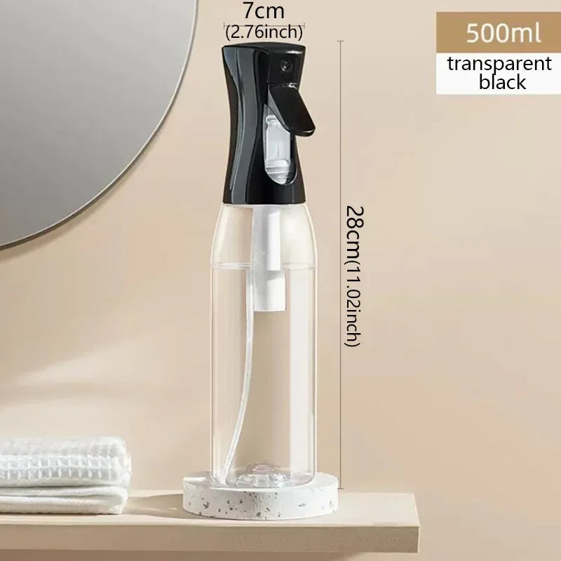 Botellas de pulverización de alta presión de 200/300/500ml, botellas recargables, cuidado continuo, reposición de botella separada, botella de pulverización de niebla con prensa
