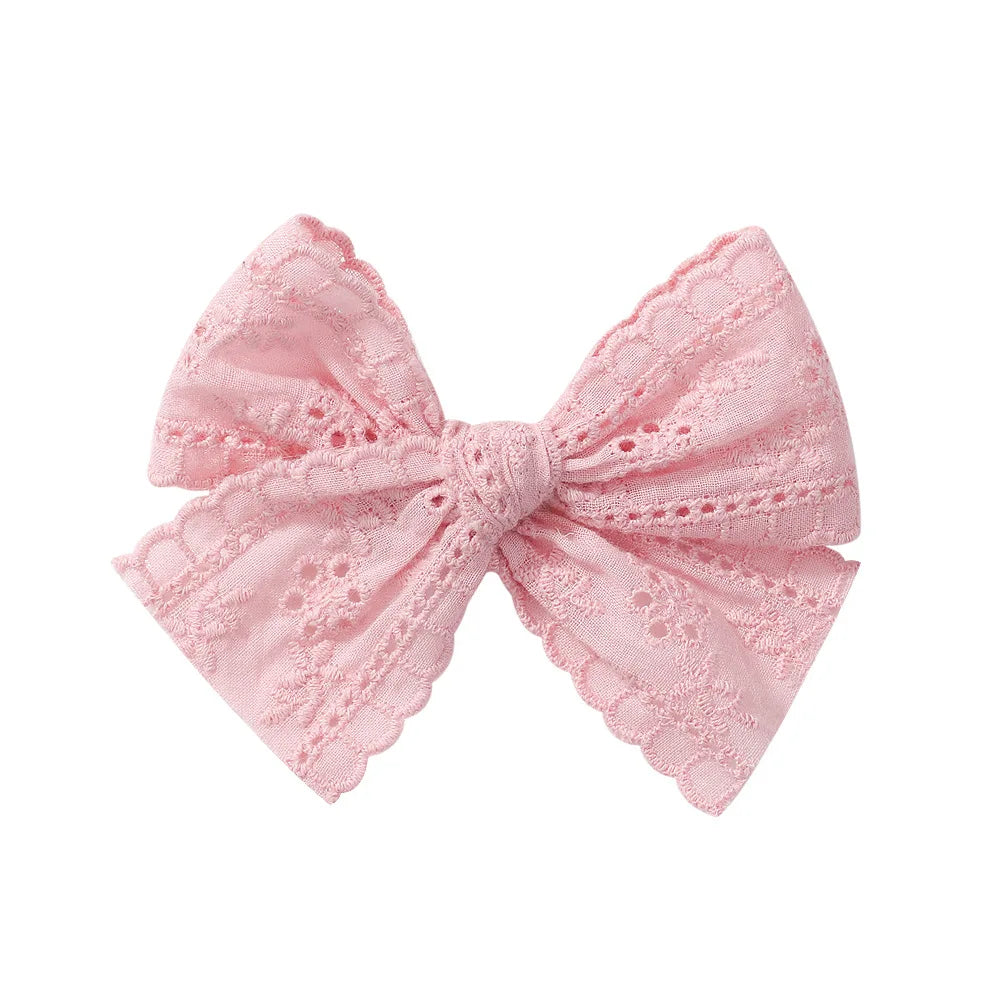 2 unids/set de pinzas para el cabello de bebé para niñas, lazos para el cabello de encaje de algodón, pasador para niños, horquillas completamente envueltas, horquillas para niños pequeños, accesorios para el cabello