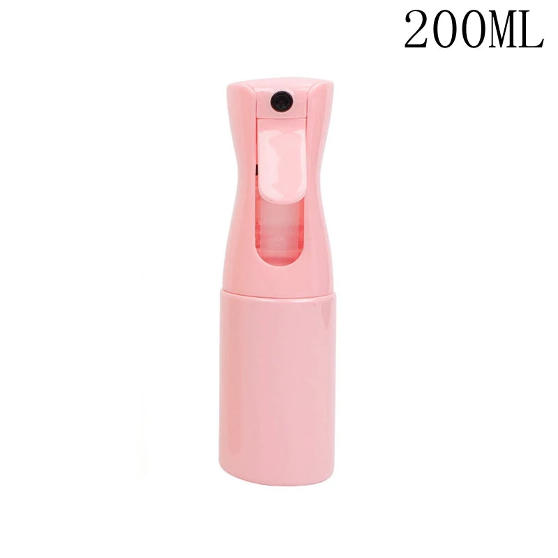 Botella pulverizadora de 200/300ml, lata de agua para plantas de jardín, pulverizador de niebla continuo recargable, herramienta de salón de peluquería de plástico, colores dulces