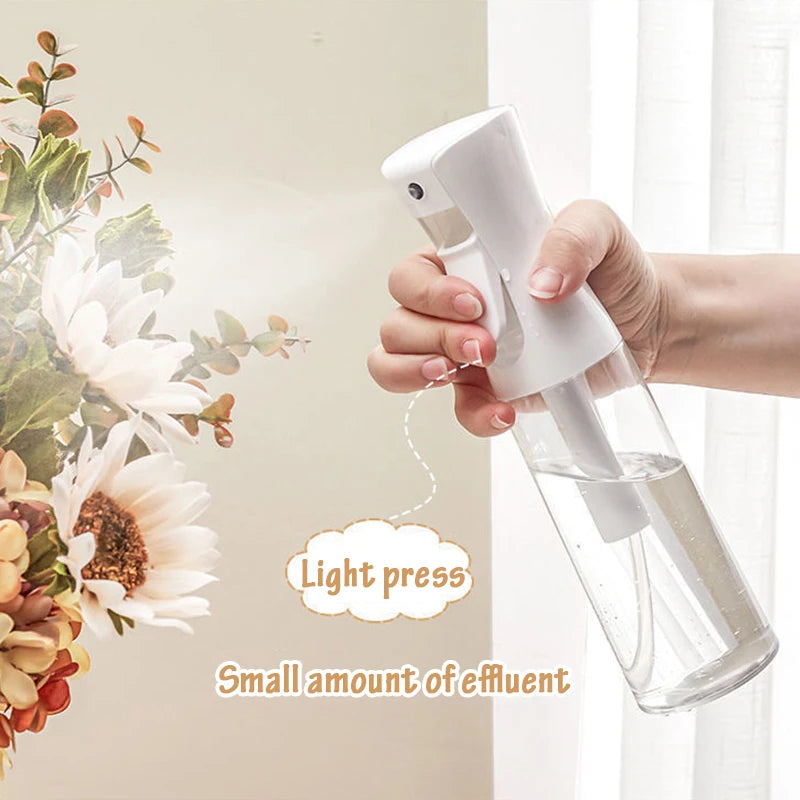 Botella pulverizadora de 200/300ml, lata de agua para plantas de jardín, pulverizador de niebla continuo recargable, herramienta de salón de peluquería de plástico, colores dulces
