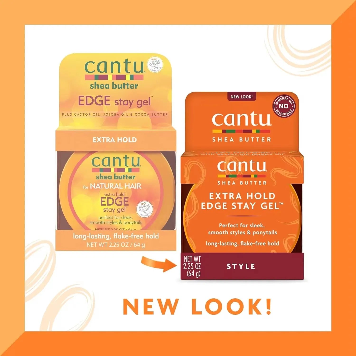 Cantu Edge Control StayGel Champú Acondicionador crema rizadora de Coco para rizos naturales ondas con mantequilla de karité hidratante